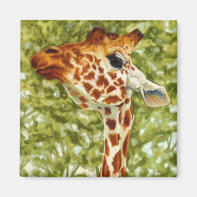 Topper d'arbre - Aimant de girafe (Devant)