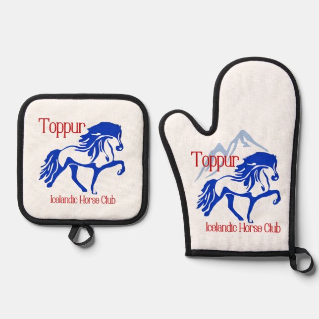 Toppur Ofenhandschuh & Topflappen-Set (Vorderseite)