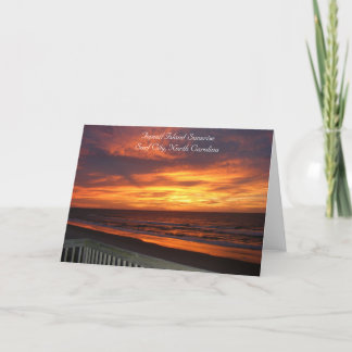 Topsail Insel-Sonnenaufgang-Fotografie-Karte Karte