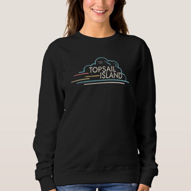 Topsail Island NC Summertime Vacationing Clouds Sweatshirt (Vorderseite)