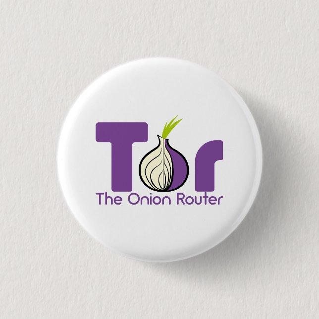 Tor - Der Zwiebel-Router Button (Vorderseite)