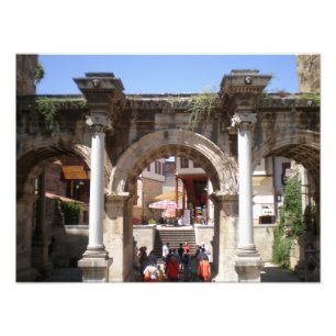 Tor des römischen Kaisers Hadrian Fotodruck