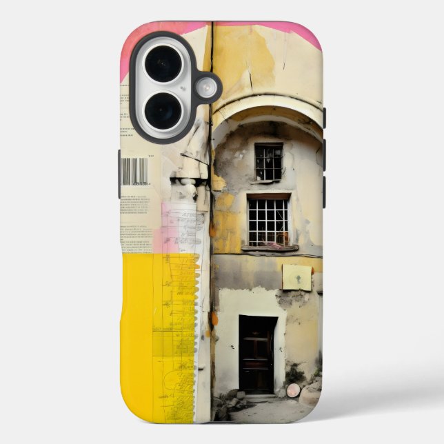 Tor Grunge Ruine iPhone 16 Hülle (Rückseite)