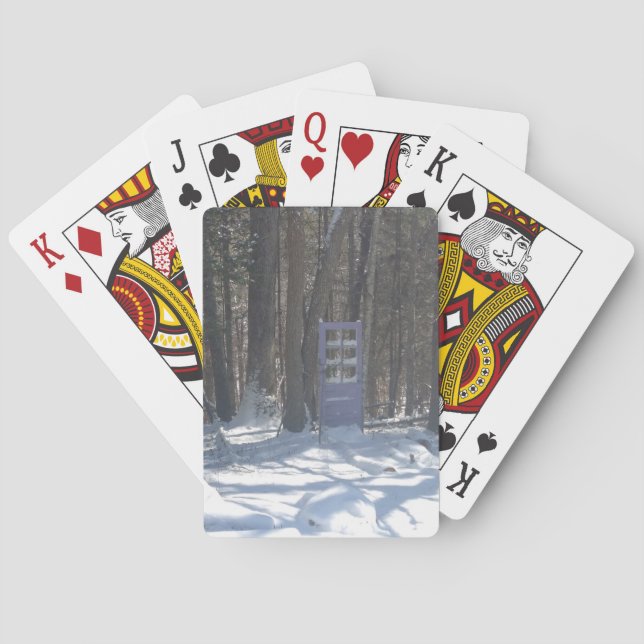 Tor in den Wald Fahrrad Karten spielen Spielkarten (Rückseite)