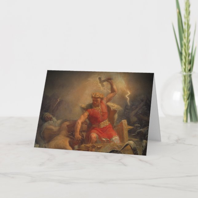 Tor kämpft gegen die Riesen Karte (Vorderseite)