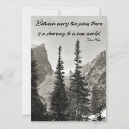 Tor zu einer neuen Welt im Gebirge