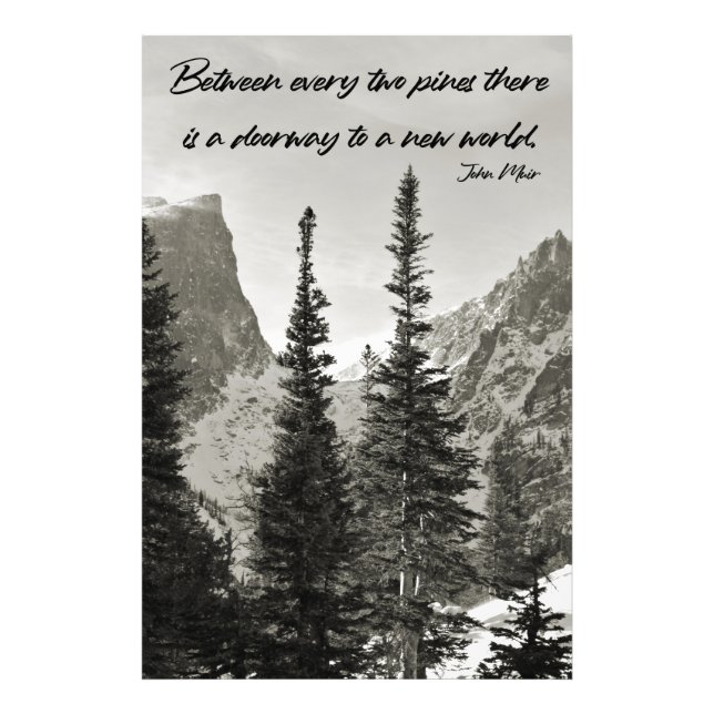 Tor zu einer neuen Welt im Gebirge Fotodruck (Vorne)