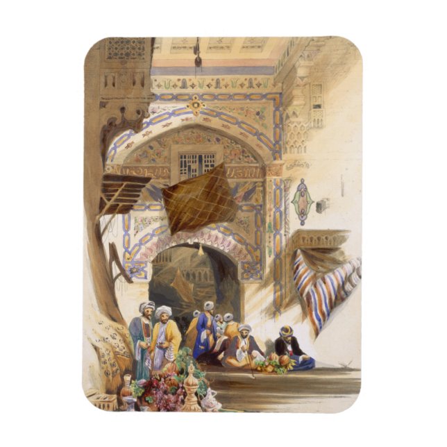 Tor zum Bazaar, Grand Kairo, Pub. 1846 (Litho Magnet (Vertikal)