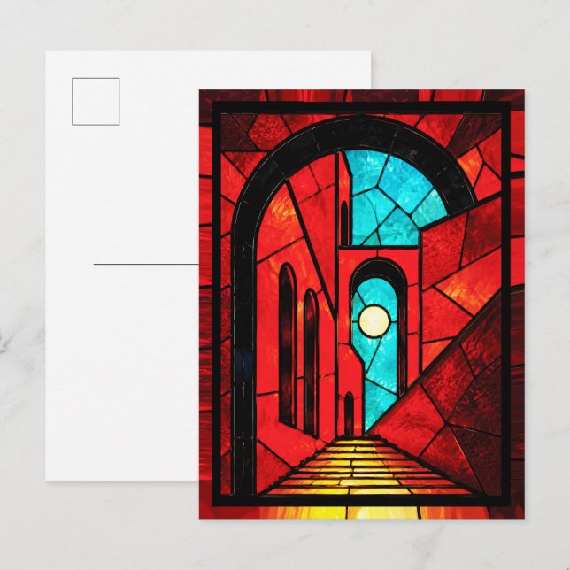 Tor zum Licht Postkarte (Vorne/Hinten)