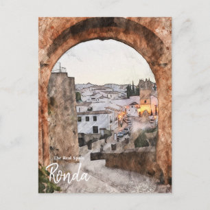 Tor zum spanischen Ronda Postkarte