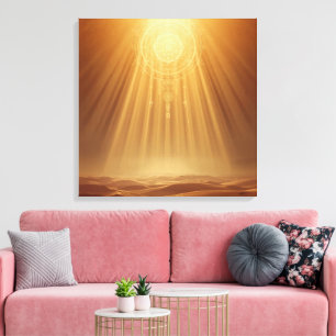 Tor zur himmlischen Harmonie Boho-Wandkunst   Heil Leinwanddruck