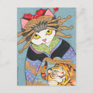 Tora Oiran Postcard Postkarte