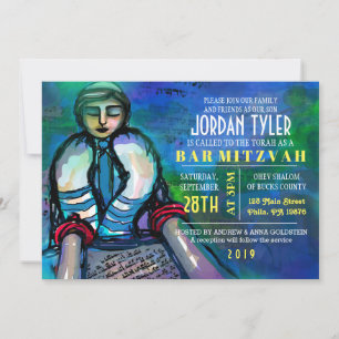 TORAH Bar Bat Mitzvah Einladung