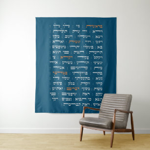 Torah Parshiot Parascha Wöchentliche Lesungen auf Wandteppich