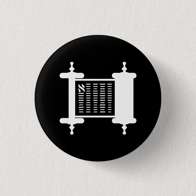 Torah Piktogramm-Knopf Button (Vorderseite)