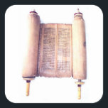 TORAH QUADRATISCHER AUFKLEBER<br><div class="desc">WELTFRIEDEN</div>