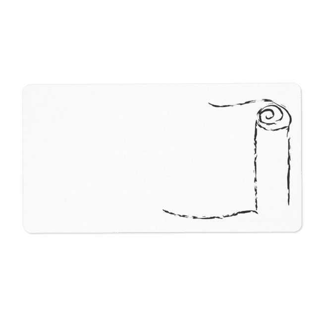 Torah Scroll Mailing Label am größten (Vorne)