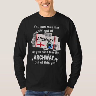 Torbogen Boarding Pass Torbogen Mädchen Torbogen T-Shirt
