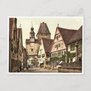 Torbogen und St. Markusturm, Rothenburg (d. h. ob Postkarte