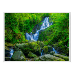 Torc Wasserfall Poster   Killarney Park Irland