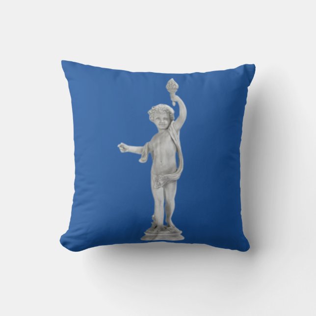 Torch-Bearing Garden Angel Kissen (Vorderseite)