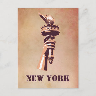 Torch der Freiheit, New York Postkarte