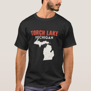Torch Lake Michigan USA Staat America Travel Michi T-Shirt