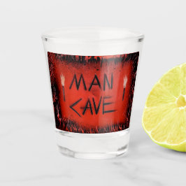 Torch Man Cave Red Schnapsglas