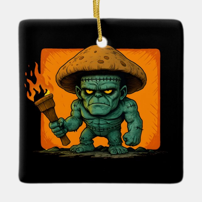 Torch & Temper – Mushroom Beast Design Keramikornament (Vorderseite)