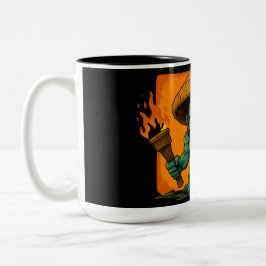 Torch & Temper-Pilz-Bestie Zweifarbige Tasse
