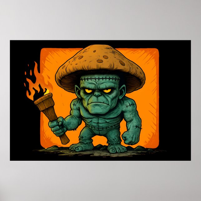 Torch & Temper – Pilz-Biest-Design Poster (Vorne)
