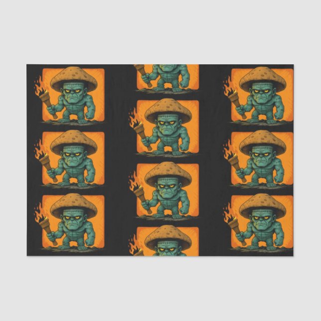 Torch & Temper-Pilz-Muster Seidenpapier (Vorderseite)