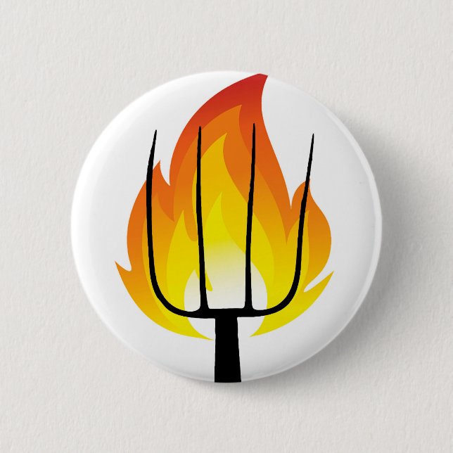 Torch und Pitchfork Button (Vorderseite)