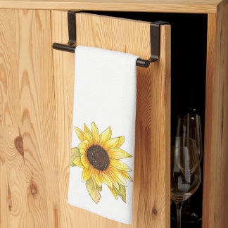 Torchon à thé aquarelle tournesol torchon de cuisi