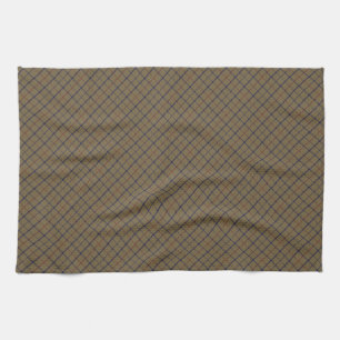 Torchon Brooks Camel bleu rouge Tattersall
