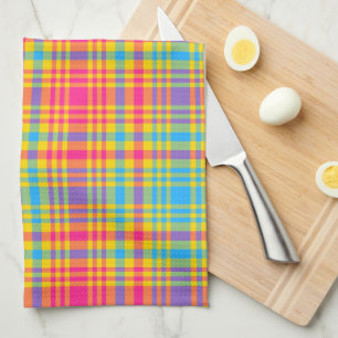 Torchon de cuisine à carreaux pour journées ensole