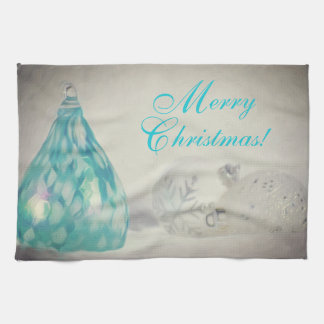 Torchon de cuisine de Noël Aqua Tones