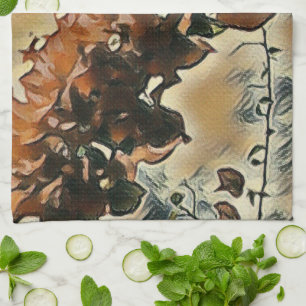 Torchon de cuisine en art de rosier