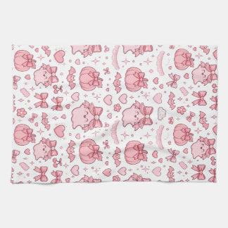 Torchon de cuisine Halloween Fantôme Rose Bow Coqu