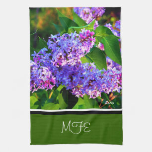 Torchon de cuisine Lilas en fleurs de printemps
