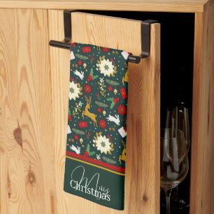 Torchon de cuisine motif de Noël