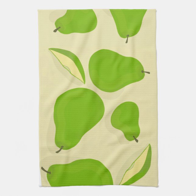 Torchon de cuisine Poire Verte (Vertical)