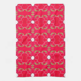 Torchon Floral Doux Avec imprimé moderne
