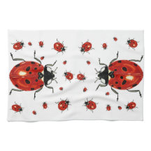 Torchon Waffle en Microfibre Lady Bug