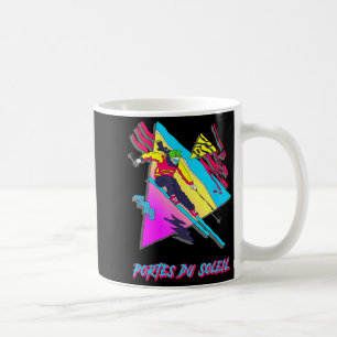 Tore der lebendigen Sonne Retro-Ski fahren Ski Ski Kaffeetasse