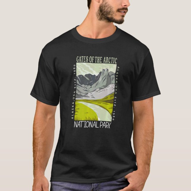 Tore des Arktischen Nationalparks Alaska beunruhig T-Shirt (Vorderseite)
