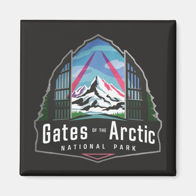 Tore des Arktischen Nationalparks Alaska Magnet (Vorne)