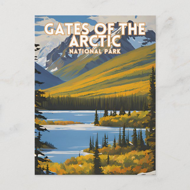 Tore des Arktischen Nationalparks Alaska Postkarte (Vorderseite)