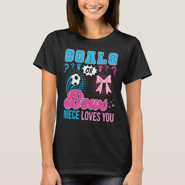 Tore oder Schleifen Nichte liebt dich Geschlecht E T-Shirt (Vorderseite)