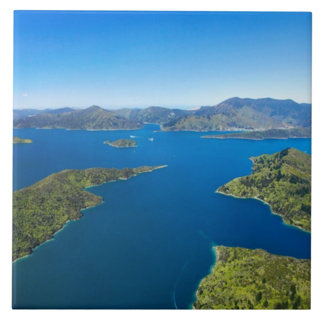 Torea Bay, Queen Charlotte Sound, Marlborough Fliese (Vorderseite)